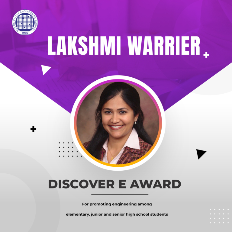 Lakshami Warrier Discover E Award
